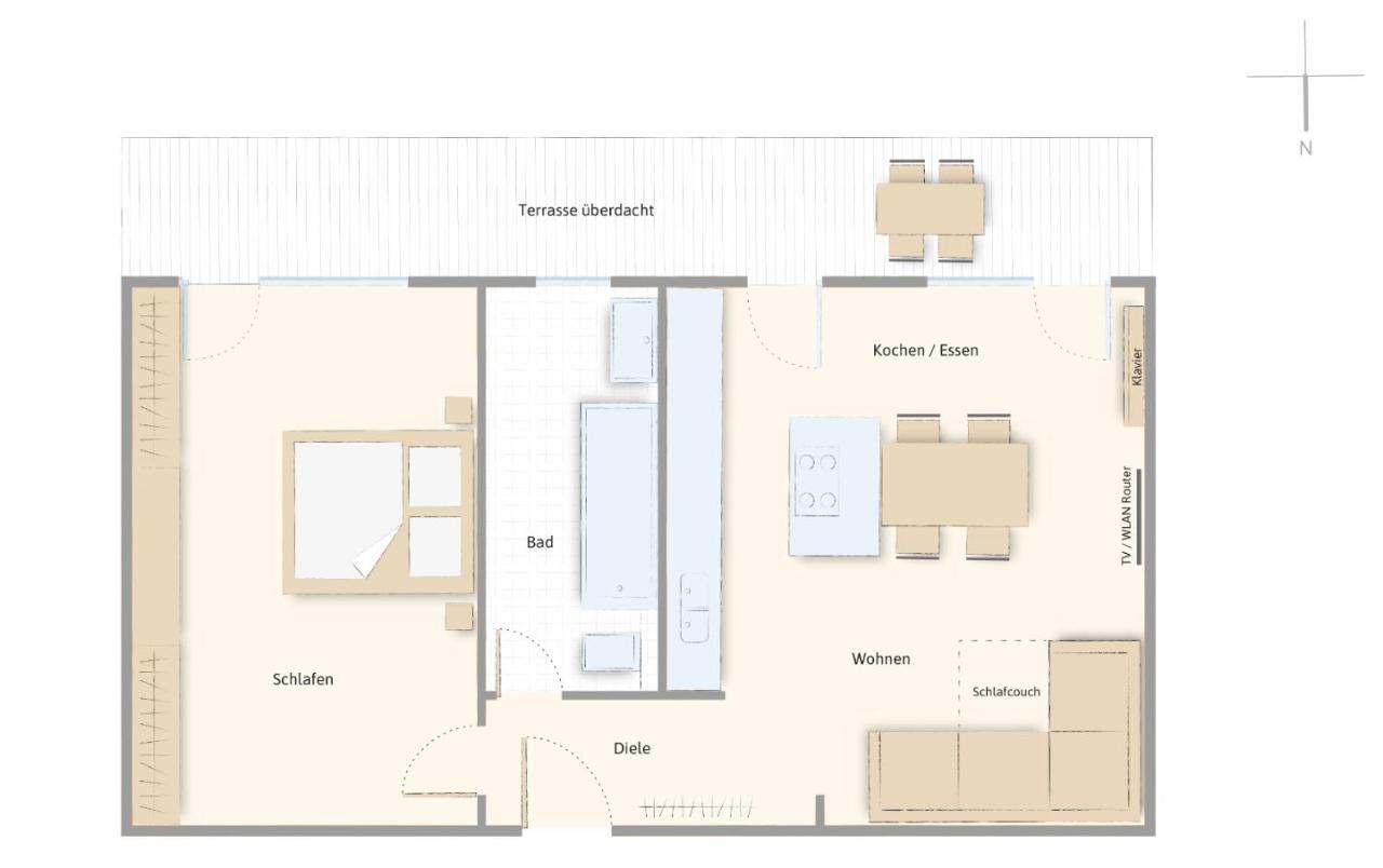 Moderne Ferienwohnung Nahe Swr Und Golfplatz Baden-Baden Buitenkant foto